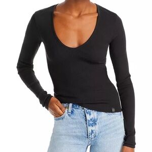 Rag & Bone Deep V Fitted Top